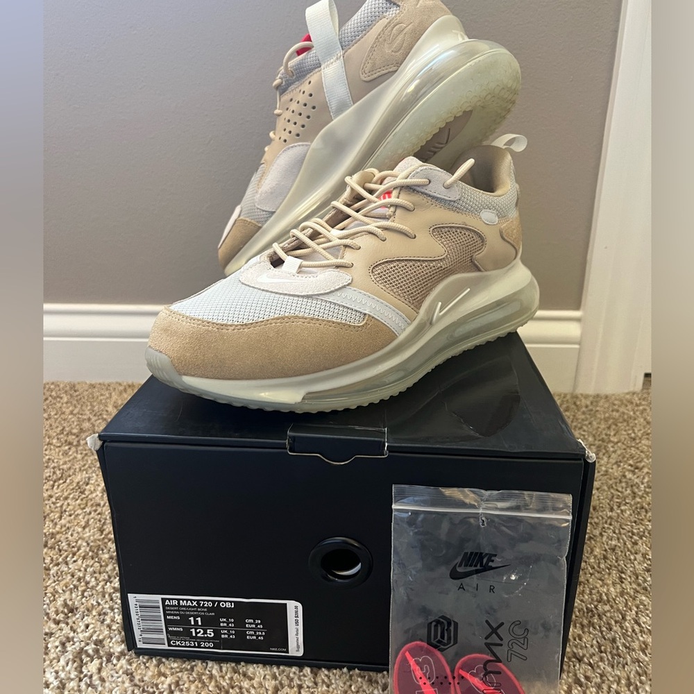 Nike Air Max OBJ 720 Men’s Size 11 - Desert Ore/ Light Bone -Fantastic Condition